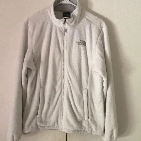 The north face Sherpa white zip up drawstring jacket - Picture 2 of 10